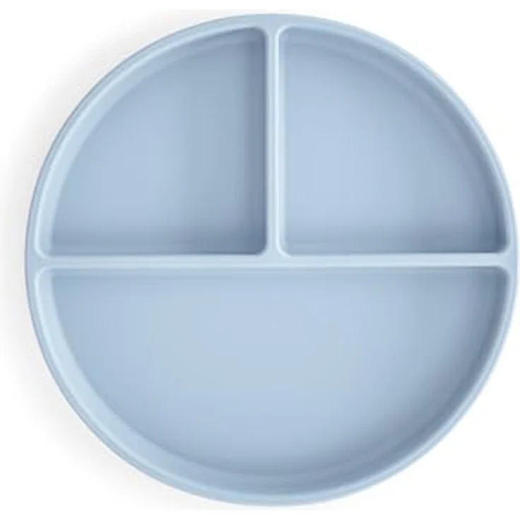 Mushie Teller Kinderteller Powder Blue – Bild 2