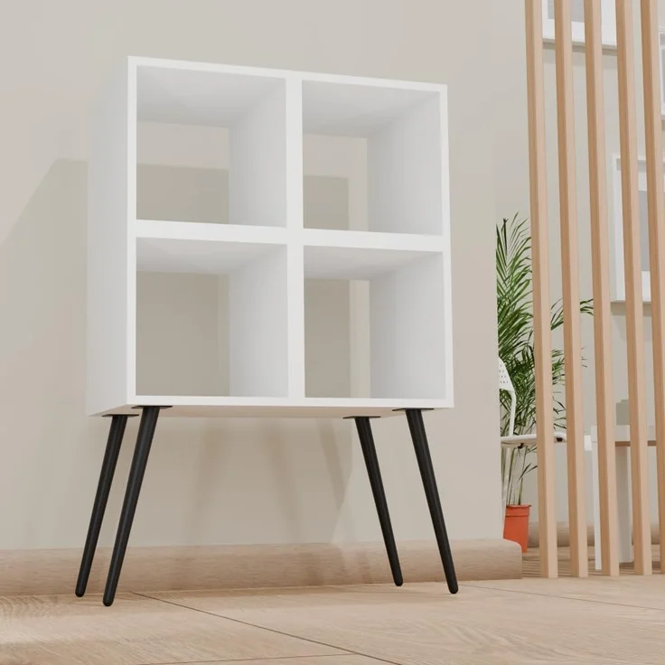 Prima-Online Tischbein Metallbeine Schräg H: 45cm / 65cm Schrankfuß Metall Schwarz Sofafuß – Bild 4