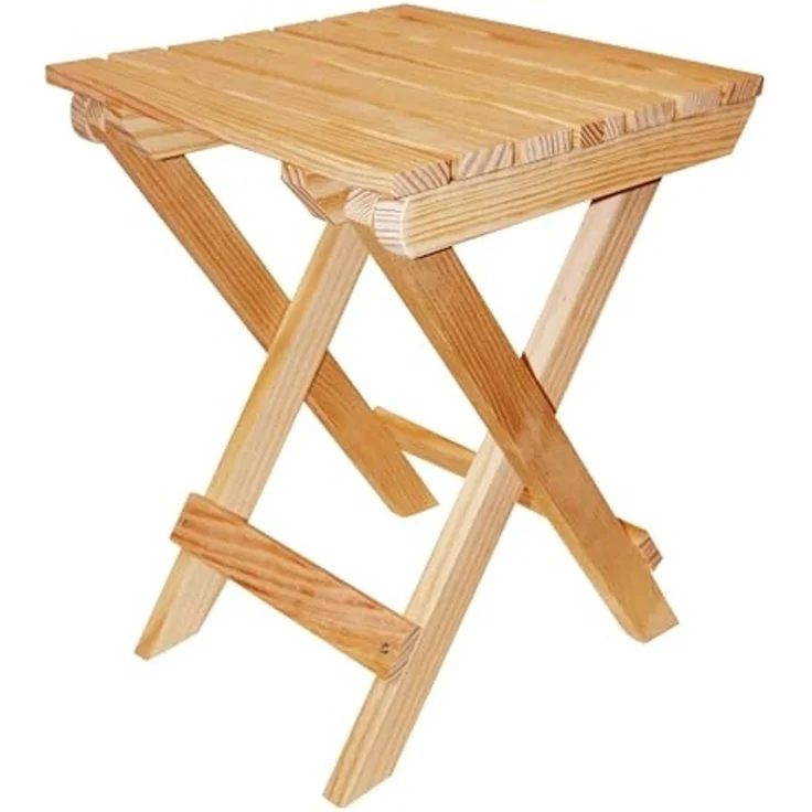 ARANAZ S.L. MANUFACTURAS DE LA MADERA Klapptisch für den Garten, Öl-Finish, 40 x 40 cm, Holz, 40 x 40 cm – Bild 1