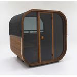 Hekla Cube 210 Außensauna Würfelsauna aus Thermo-Fichte 210 x 235 x 225 cm