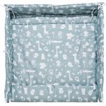 Alvi 'Zootiere' Laufgittereinlage puderblau 70/100x100