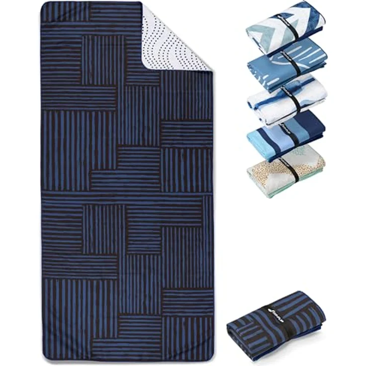 Fit-Flip Strandtuch XXL Mikrofaser, leicht und schnelltrocknend, 100% recyceltes Badetuch, kompakt, 200x90cm, sandfrei – Bild 1