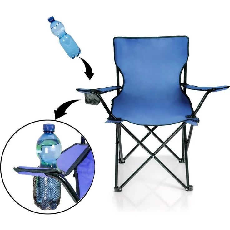 BigDean Campingstuhl 2x Faltstuhl Campingstuhl Anglerstuhl Getränkehalter Klappstuhl (Set, 2 St), Flexibel, Praktisch, Robust, Leicht, Tragbar – Bild 3