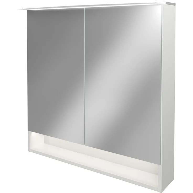 Fackelmann B.STYLE Spiegelschrank, 80 cm breit, Weiß