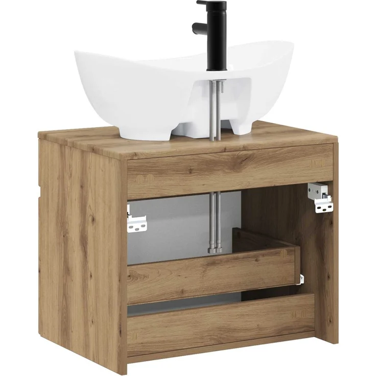 vidaXL Waschbeckenschrank Artisan-Eiche 59 x 44,5 x 80 cm 3404319 – Bild 7