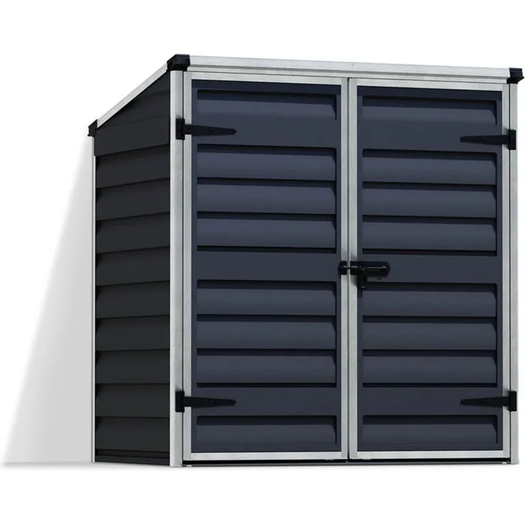 Palram-Canopia 'Voyager' Gerätebox, Aluminium schwarz, 90 x 139 x 147 cm