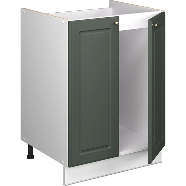 Spülenunterschrank Fame-Line Grün-Gold Landhaus/Weiß 60 cm Vicco – Bild 6