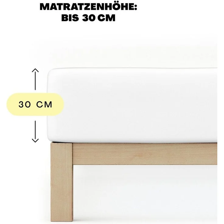 Schlafgut 'Easy' Spannbettlaken, MADE IN GREEN by OEKO-TEX®, Gummizug: rundum, Jersey Elasthan, Grey Deep, XL 180x200cm - 200x220cm – Bild 3