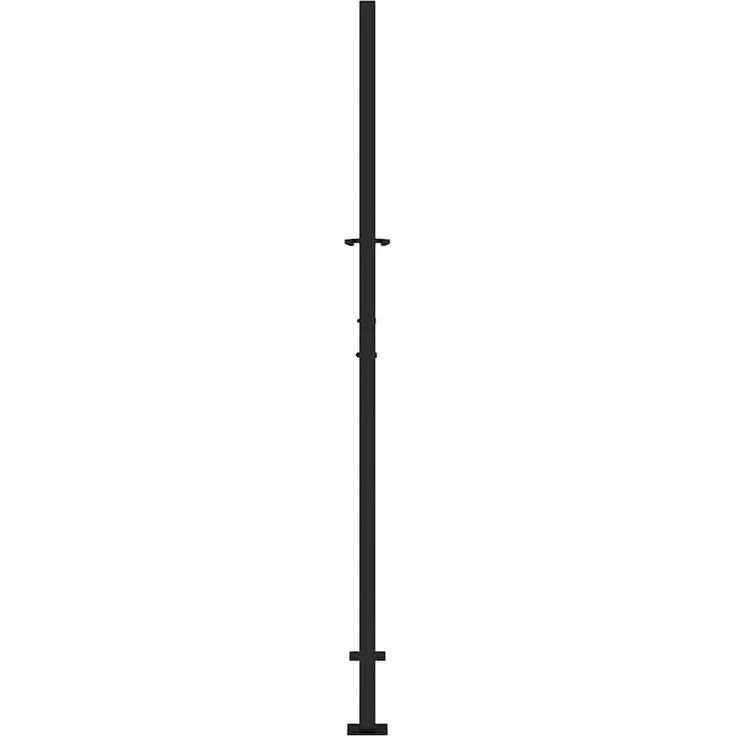 vidaXL Gartentor Schwarz 100x175 cm Stahl Kreuz-Design 4101002 – Bild 5