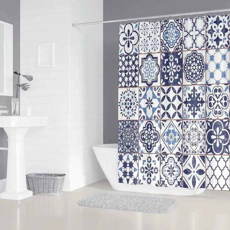 M&W DAS DESIGN Duschvorhang Anti schimmel Waschbar bad vorhang Shower curtains 180x200 – Bild 3