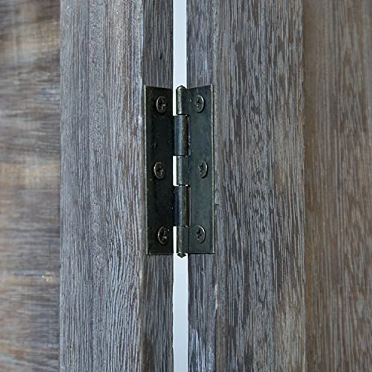 Homestyle4u Paravent, 3-teilig, braun, Holz, 120x170 cm, zusammenklappbar, mit dekorativen Verzierungen für den Innenbereich – Bild 5