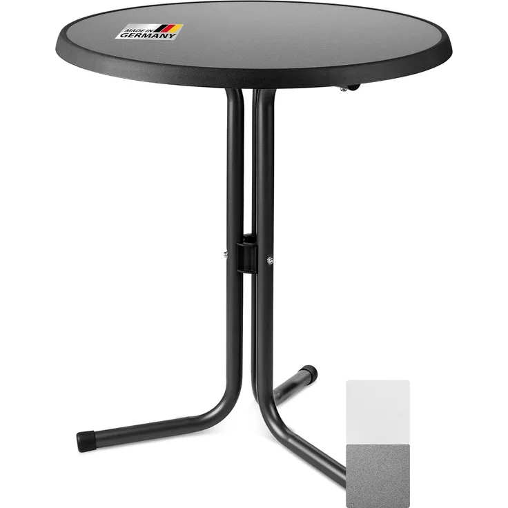 Beautissu Stehtisch Bistrotisch Emma Ø60cm Grau