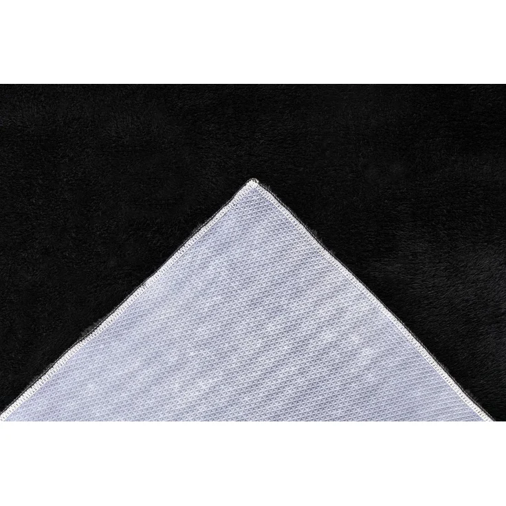 Badematte LAURA schwarz BL 67x110 cm schwarz Badteppich Badvorleger Duschvorleger Duschmatte Badeteppich – Bild 4