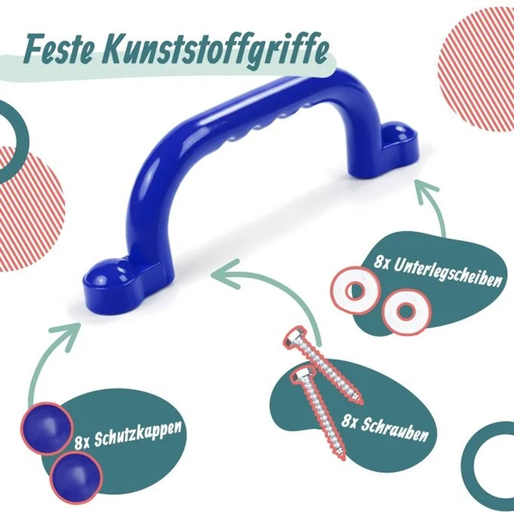 Relaxdays Klettergerüst-Griffe im Set – Bild 3