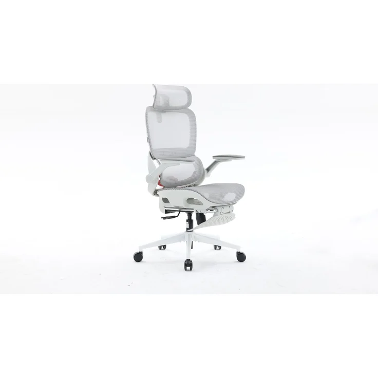 Sihoo Ergonomischer Stuhl B100-Pro, Mit Pedal, 131 x 73 cm, in Weiß – Bild 3