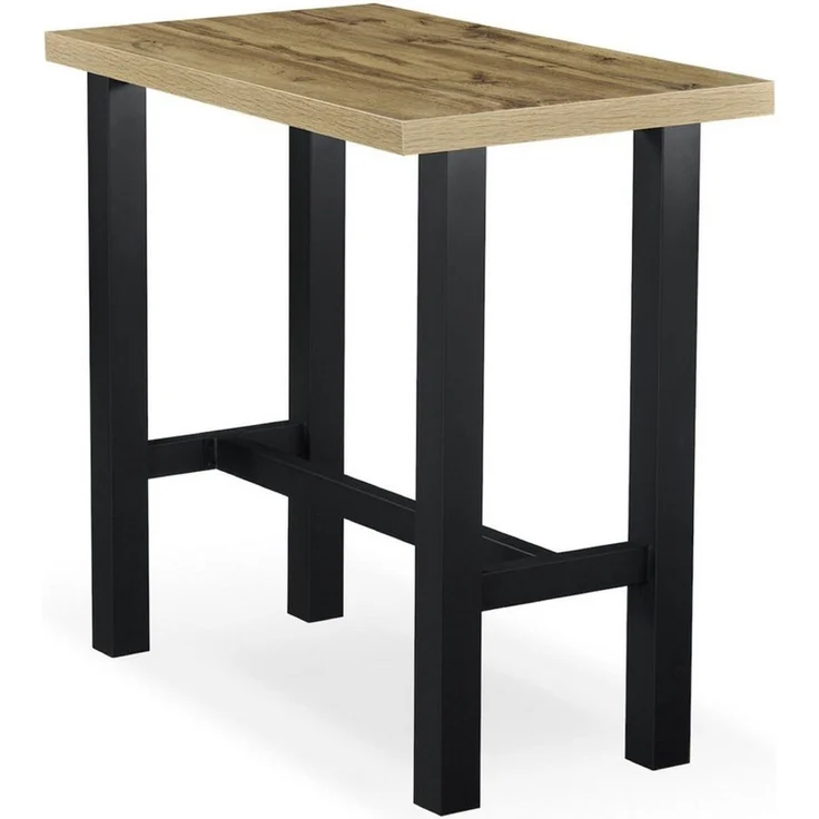 DUBI Möbel Bartisch LOTTE, schweres 4-Fuß oder X-Gestell, Metallgestell, Holztischplatte aus MDF – Bild 3