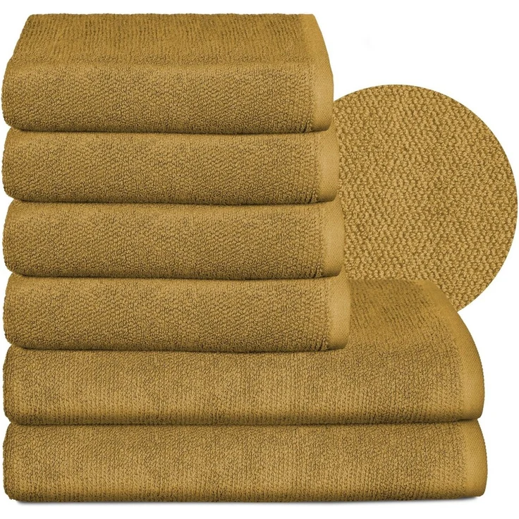 Beautex Handtuch Set, Premium Frottier Sets, 100% Baumwolle 550g/m², Multischlaufen-Optik, Frottier, saugstark, weich, flusenfrei, schnelltrocknend, schadstoffgeprüft – Bild 1