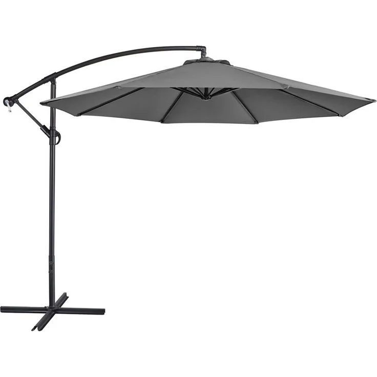 Yaheetech Sonnenschirm ∅ 300 cm, Ampelschirm Achteckiger Gartenschirm mit Kurbel, neigbar