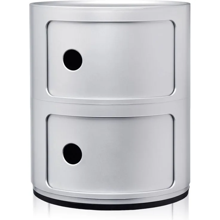 Componibili Recycled Container mit zwei Elementen silber