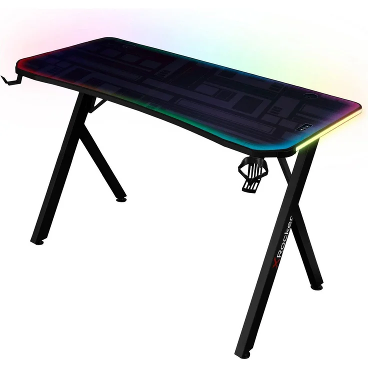 X Rocker Gamingtisch Lumio RGB - Gaming Schreibtisch mit Beleuchtung & App-Steuerung – Bild 1