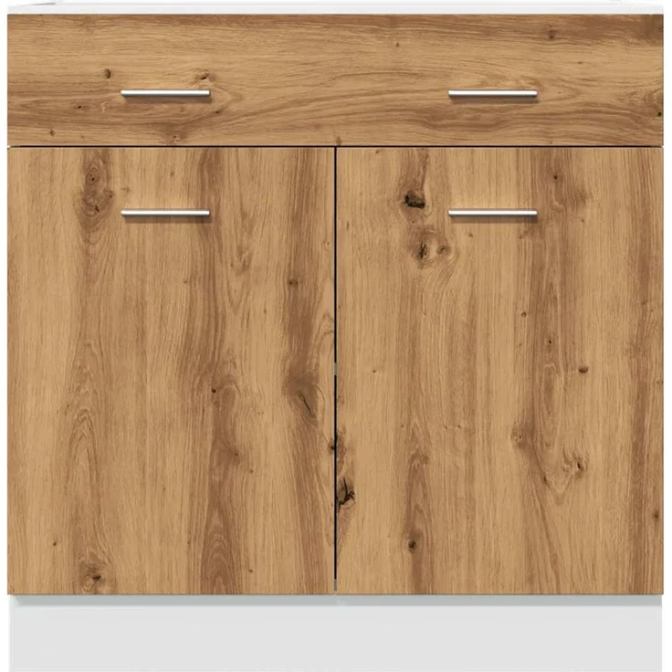 vidaXL Schubunterschrank Lyon Artisan-Eiche 80x46x81,5 cm Holzwerkstoff 856093 – Bild 3