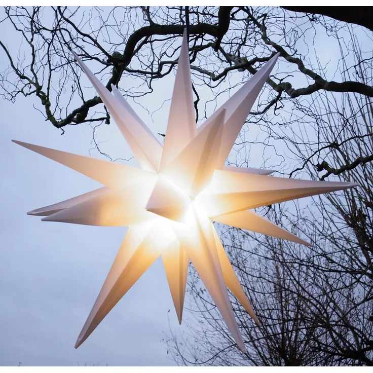 Guru-Shop LED-Stern für außen 3D Außenstern Kaspar, Weihnachtsstern,., Leuchtmittel inklusive – Bild 1