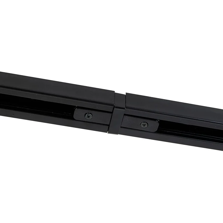 Qazqa Schienensystem-Sets Iconic jeana, ohne Leuchtmittel, GU10, Schwarz, Modern, Stahl, Deckenstrahler 4-flammig – Bild 7