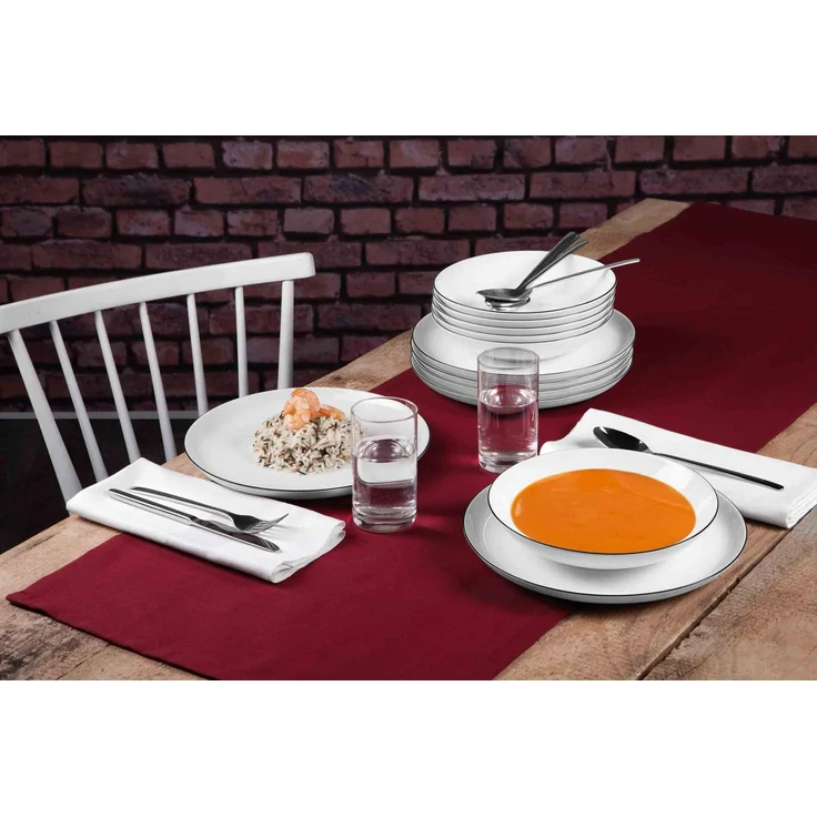 Seltmann Weiden Lido Black Line Komplett-Service 36-tlg. – Bild 8