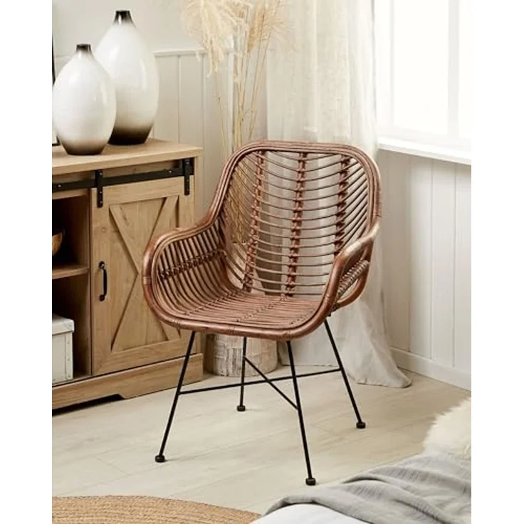 Rattanstuhl braun CANORA – Bild 2