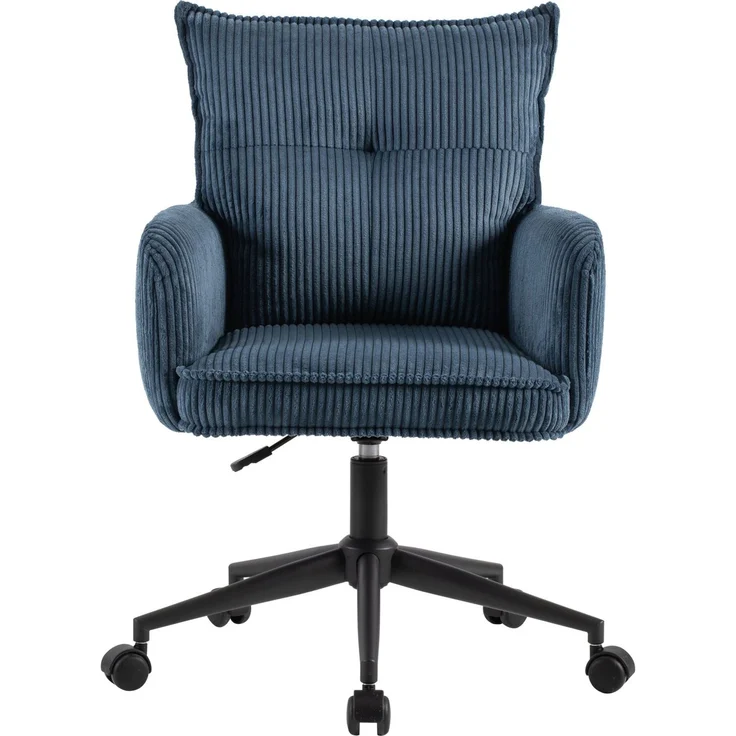 Carryhome 'LUCIE' Bürodrehstuhl, Stoff blau, 59 x 97 x 63 cm, höhenverstellbar mit Gaslift, 140 kg belastbar – Bild 7
