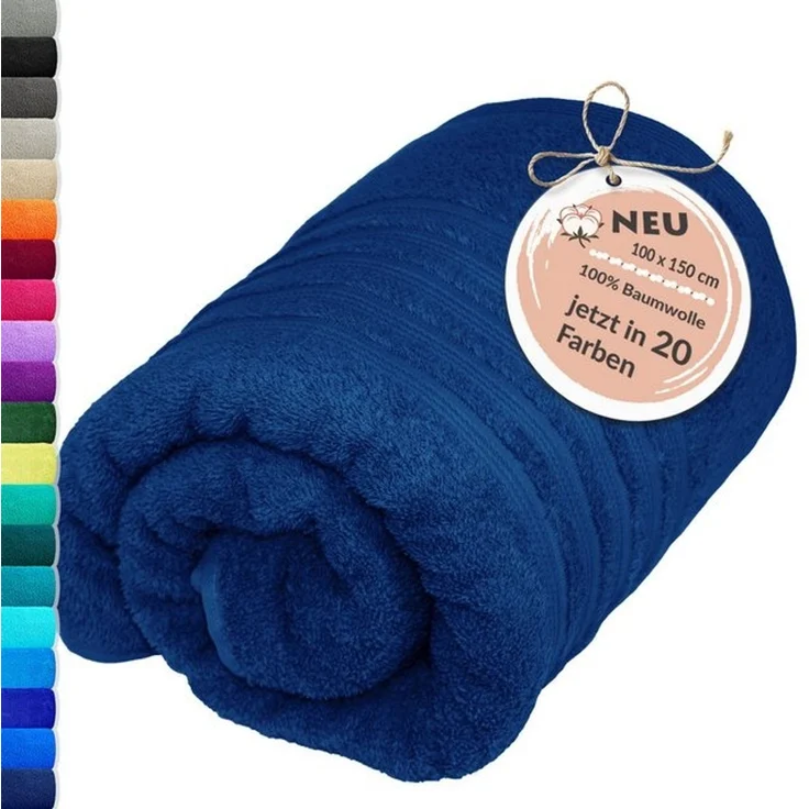 Lashuma Badetuch - XXL Handtuch London, Frottee (1-St), großes Badehandtuch - Duschtuch 100x150 cm für Damen & Herren – Bild 4