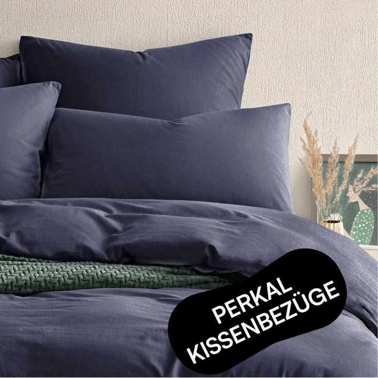 Seralino Bettwäsche Set, Perkal, 2 teilig, 100% Bio Baumwolle, ab gr. 135x200, Perkal, besonders weich & atmungsaktiv, BCI zertifiziert, mit Reißverschluss