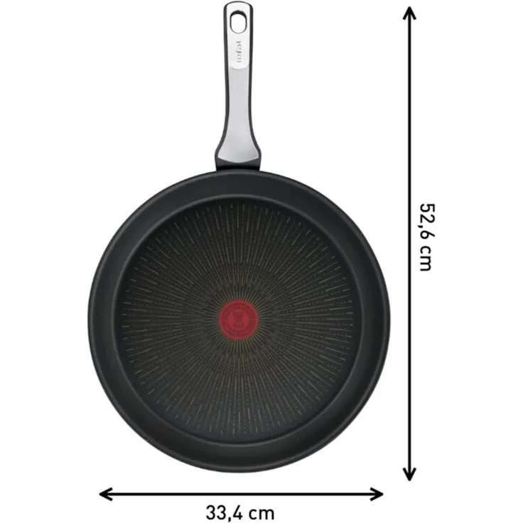 Tefal G25908 Unlimited On Bratpfanne | 32 cm | mit kratzfester Titanium Antihaft-Beschichtung | Thermo-Signal | PFOA-frei | geeignet für alle Herdarten, auch für Induktionsherde | schwarz – Bild 11