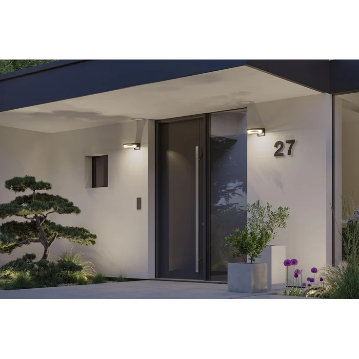 Paulmann 93111 LED Außenwandleuchte Capea Bewegungsmelder anthrazit 3000K IP44 – Bild 8