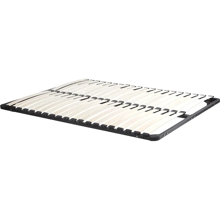 Vente-unique - PABLO Bett Holz, Platte Weiß - B 193 cm x H 58,9 cm x L 145,8 cm – Bild 5