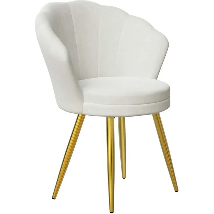 JEOBEST Esszimmerstuhl Loungesessel für Wohnzimmer, Gepolsterter Sitz, Metallbeine, (1 St), Belastung 150 kg, für Wohnzimmer, Schlafzimmer