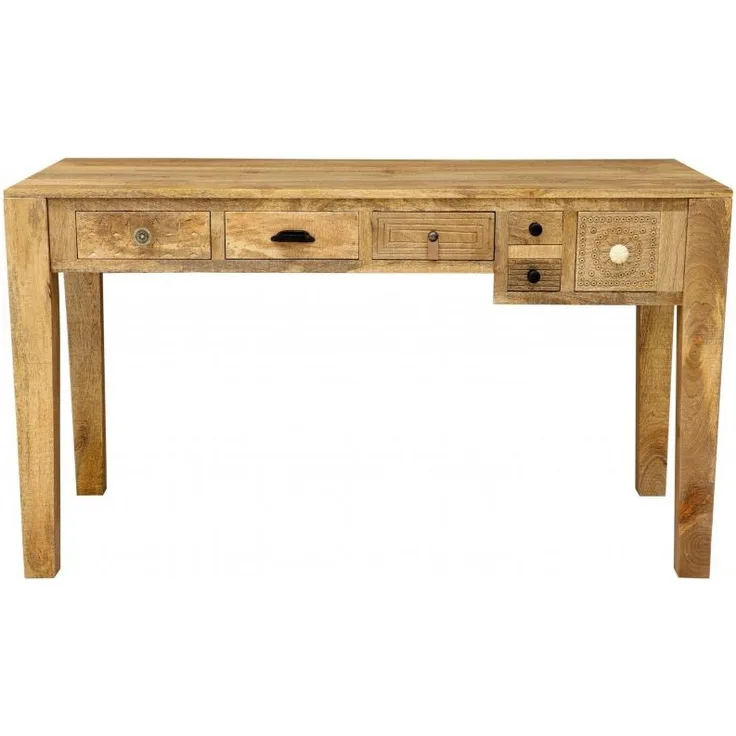 Schreibtisch Manu 135x76x60 aus Mangoholz