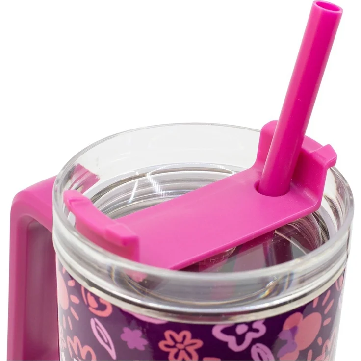 Disney Minnie Mouse XL Cool Mug 920 ml Edelstahl Thermobecher mit Strohhalm – Bild 4