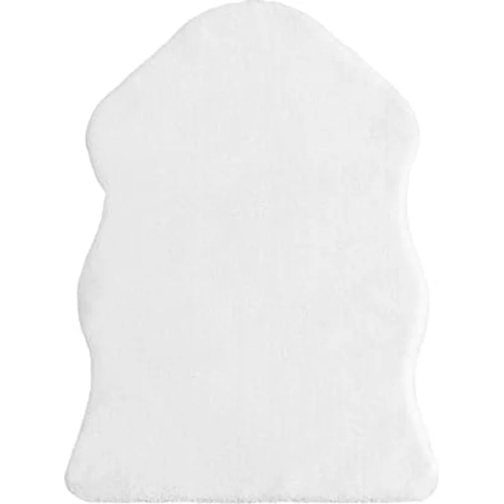 Sonive Kunstfell Teppich Stuhlauflage 90x60 cm Weich, Faux Fell | Waschbare Teppiche Sitzauflage für Kinderzimmer, Wohnzimmer, Schlafzimmer, Esszimmer Weiß – Bild 6