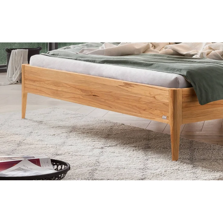 Hasena Bett Varese Wildbuche natur mit Polster-Kopfteil 180x200 cm, Fußhöhe 20 cm – Lounge – Bild 4