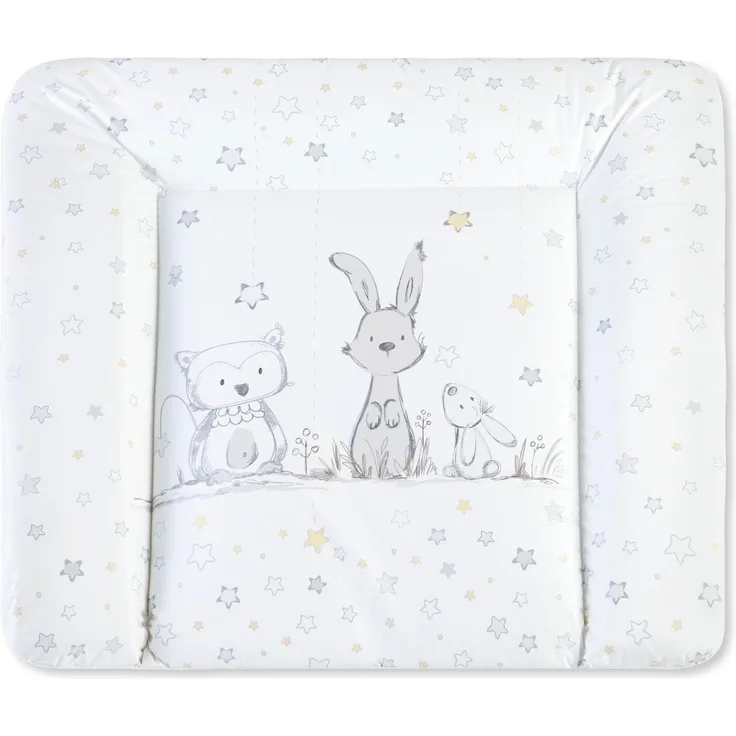 Wickelauflage "Softy", Häschen und Eule