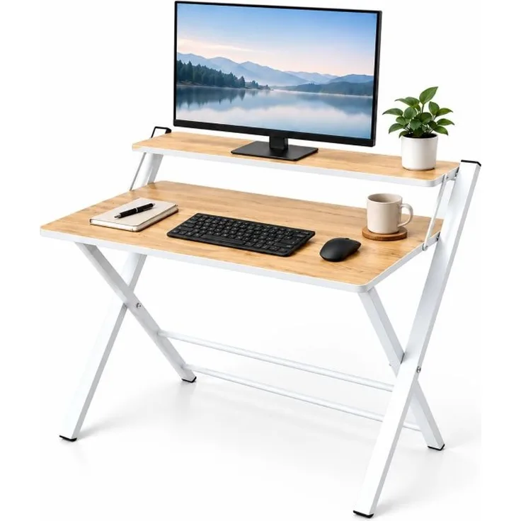 Relaxdays Klappbarer Schreibtisch Monitoraufsatz