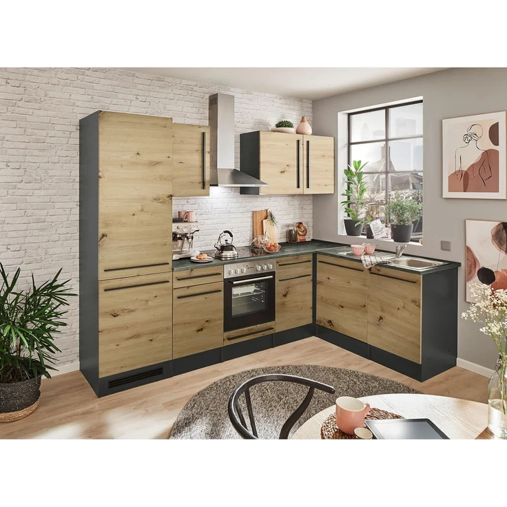 BASIC by Balculina Winkelküche Jazz, Stellbreite 280x175 cm, wahlweise mit E-Geräten – Bild 2