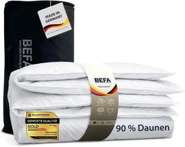 BEFA NATUR Daunenbettdecke – kuschelig weiche Premium-Ganzjahresdecke