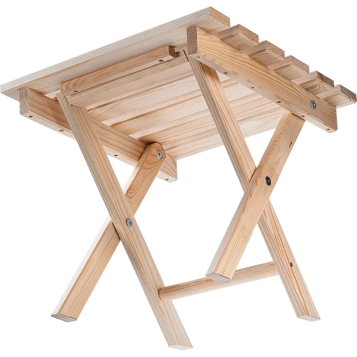 KADAX Couchtisch für Liegestühle Natur 39x37cm – Bild 6