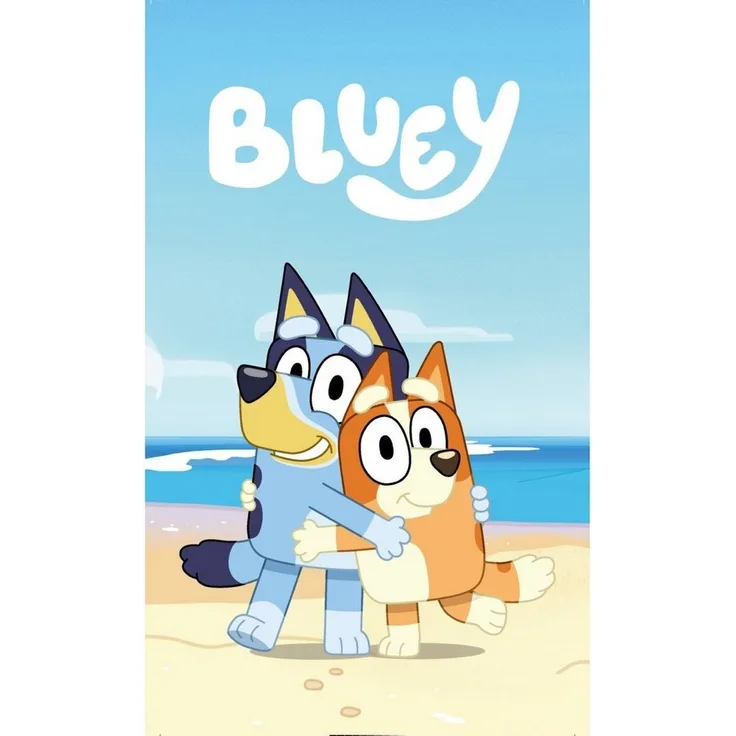 Bluey Handtücher Bluey Handtuch 30x50cm – Weiches Tuch für Kinder, 100% Baumwolle (1-St)