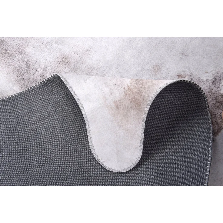 Gino Falcone Fellteppich Emilia, fellförmig, Höhe: 3 mm, Kunstfell, bedruckt, Kuhfell-Optik, ideal im Wohnzimmer & Schlafzimmer – Bild 2