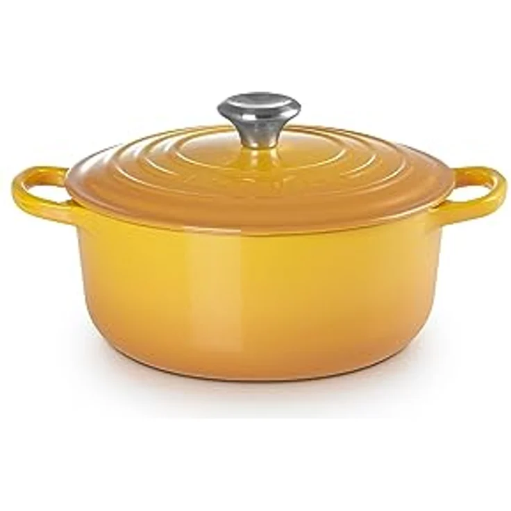 Le Creuset Signature Gusseisen-Bräter mit Deckel, Für alle Herdarten und Induktion geeignet, Rund, Nectar, 20,0 cm, 2.4 – Bild 3
