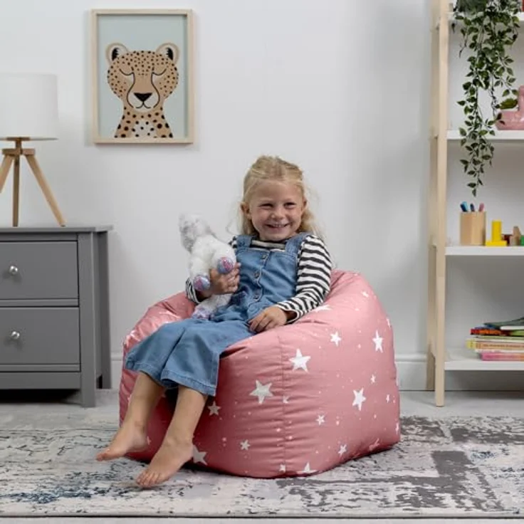 icon Sitzsack Sitzsack für Kinder „Sternenklar", 53x50cm, Made in Germany, für Kinderzimmer – Bild 3