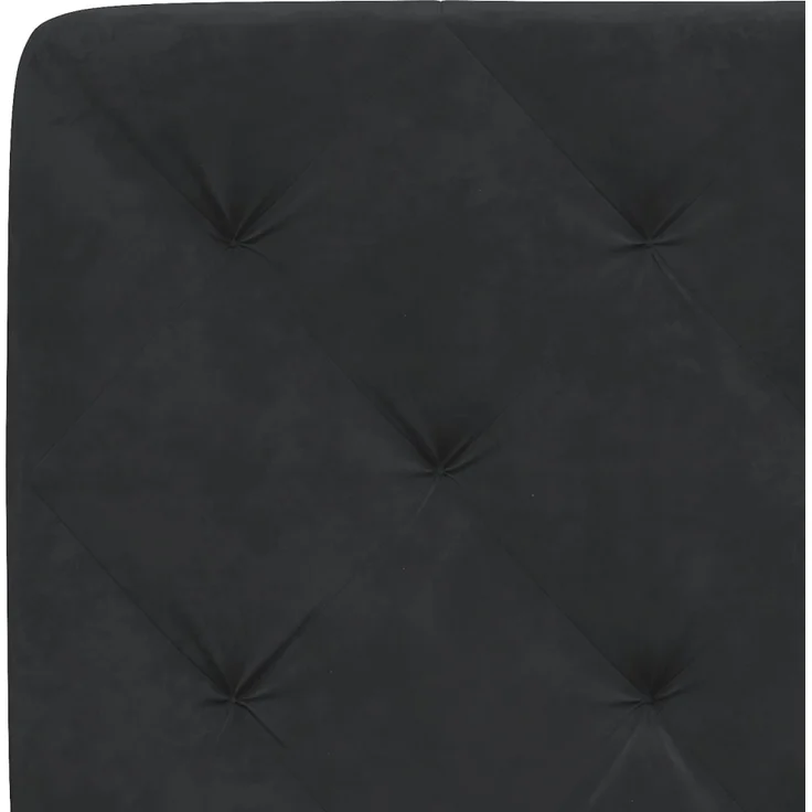 vidaXL Kopfteil-Kissen Schwarz 80 cm Samt 374704 – Bild 8